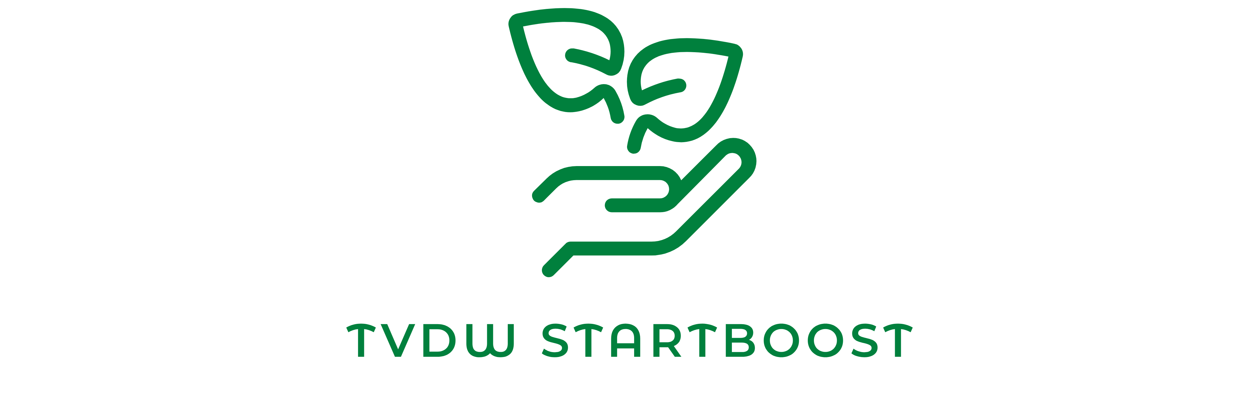 Het logo van TvdW StartBoost